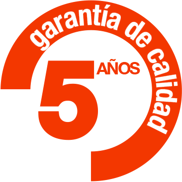 5 años de garantía de calidad
